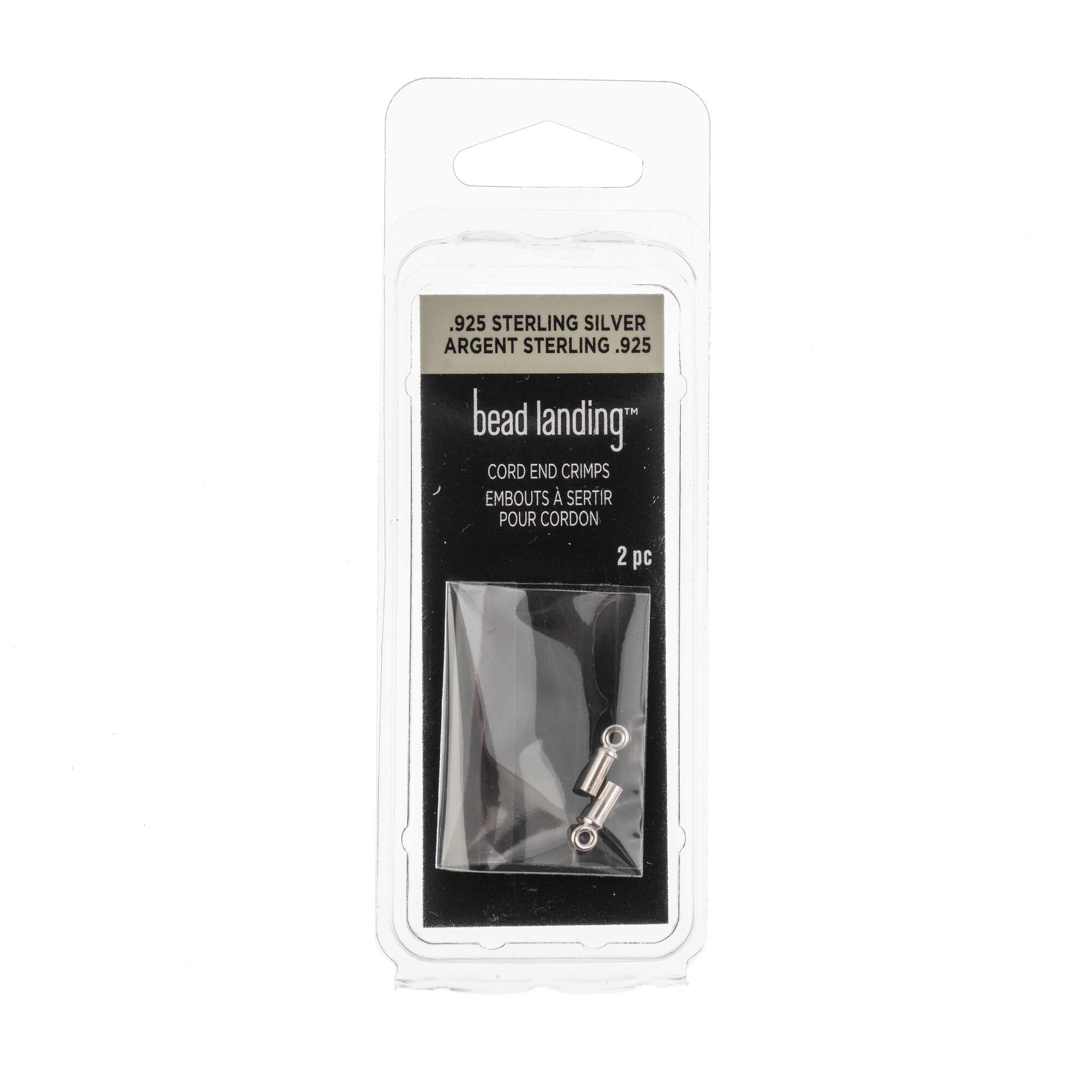 1.5mm Sterling Silver Endcap Tubes, 2ct. by Bead Landing™